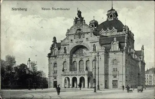 Ak Nürnberg in Mittelfranken, Neues Stadttheater