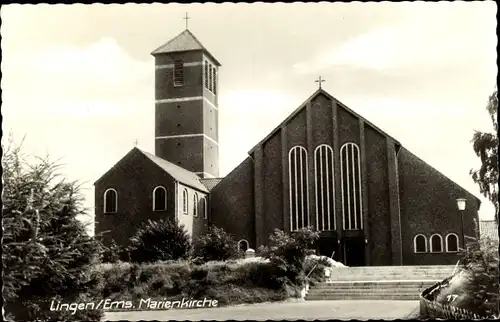 Ak Lingen im Emsland, Marienkirche