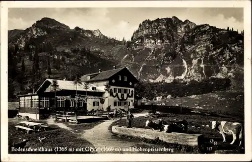 Ak Schliersee im Kreis Miesbach Oberbayern, Blick auf Unterkunftshaus Bodenschneid