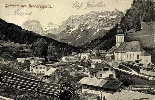 Ak Ramsau im Berchtesgadener Land Oberbayern, Panorama