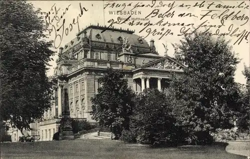 Ak Wiesbaden in Hessen, Königliches Hoftheater