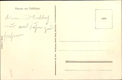 Ak Murnau am Staffelsee, Panorama