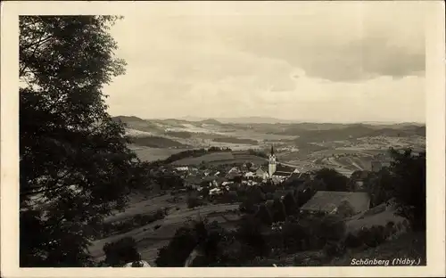 Ak Schönberg in Niederbayern, Ort mit Umgebung