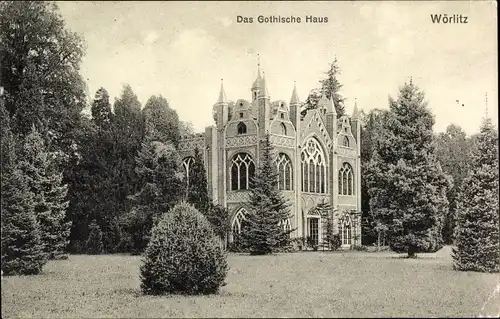 Ak Oranienbaum Wörlitz in Anhalt, Das Gothische Haus