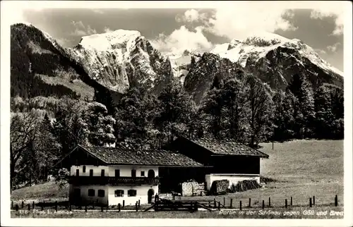 Ak Berchtesgaden in Oberbayern, Partie in der Schönau