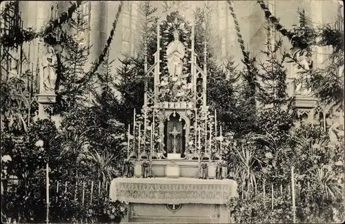 Ak Lauingen an der Donau Schwäbische Alb, Mai Altar der Stadtpfarrkirche