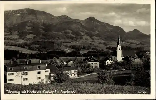 Ak Törwang Samerberg in Oberbayern, Hochries, Karkopf und Feuchteck