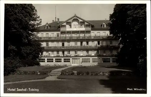 Ak Tutzing am Starnberger See Oberbayern, Hotel Seehof