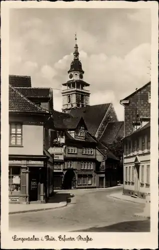 Ak Bad Langensalza in Thüringen, Erfurter Straße