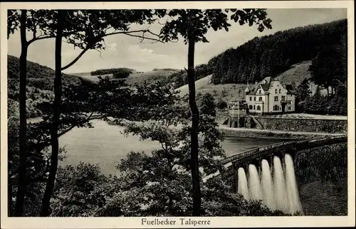 Ak Altena im Märkischen Kreis, Fuelbecker Talsperre