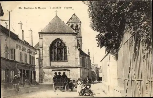 Ak Mézières-sur-Seine Yvelines, L'Eglise