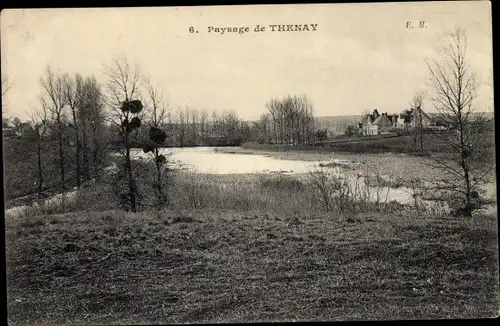 Ak Thenay Loir et Cher, Paysage de Thenay