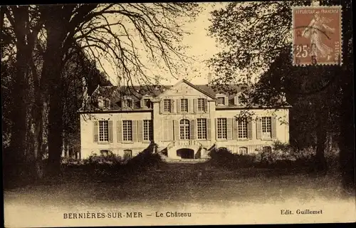 Ak Bernieres sur Mer Calvados, Chateau