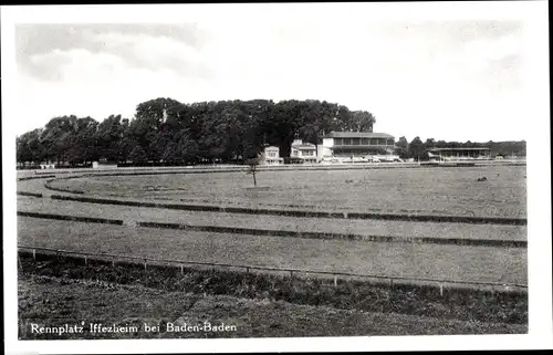 Ak Iffezheim am Rhein, Rennplatz