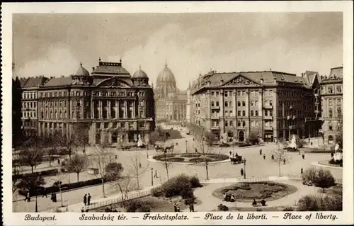 Ak Budapest Ungarn, Freiheitsplatz