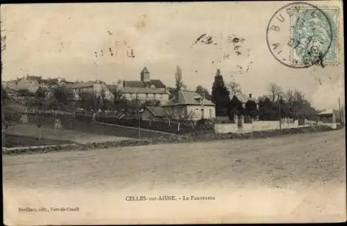 Ak Celles sur Aisne, Panorama