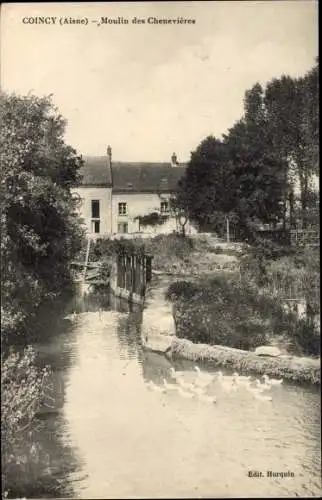 Ak Coincy Aisne, Moulin des Chenevieres