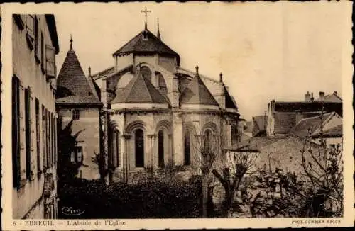 Ak Ébreuil Allier, L'Abside de l'Eglise