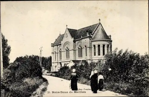 Ak Marillais Maine et Loire, Notre Dame