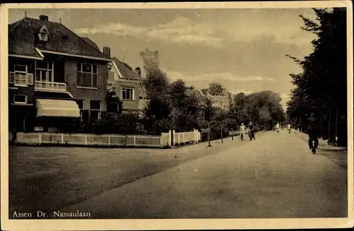 Ak Assen Drenthe Niederlande, Dr. Nassaulaan