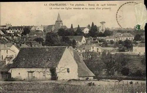 Ak La Chapelaude Allier, Vue generale, Bourg de 1458 habitants