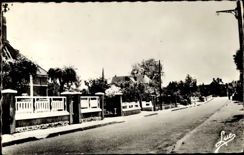 Ak La Ferté-Saint-Cyr Loir-et-Cher, La rue principale