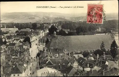 Ak Tonnerre Yonne, Vue Générale Aérienne