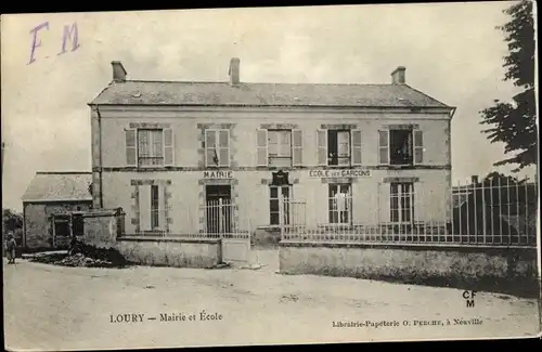 Ak Loury Loiret, Mairie et Ecole