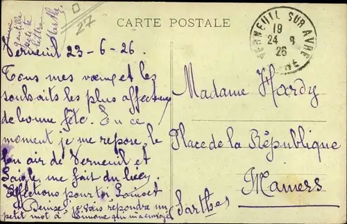 Ak Verneuil Eure, Maison Normande