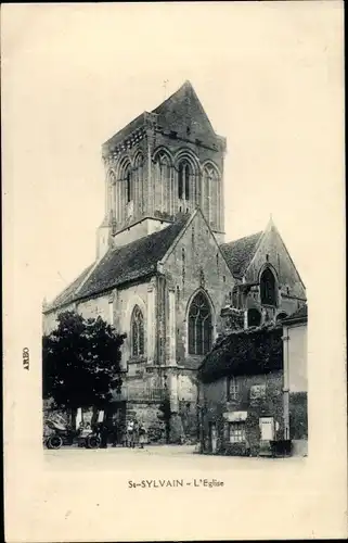 Präge Ak Saint Sylvain Calvados, L'Eglise