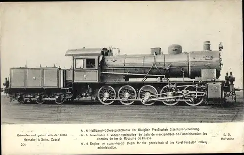 Ak Deutsche Eisenbahn, 5-5 Güterzuglokomotive, Henschel & Sohn, Dampflok 6101
