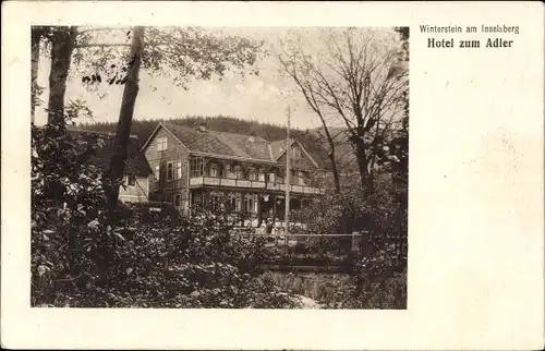 Ak Winterstein Waltershausen in Thüringen, Hotel zum Adler