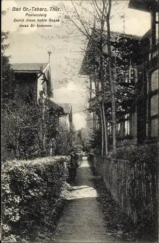 Ak Großtabarz Tabarz im Thüringer Wald, Poetensteig