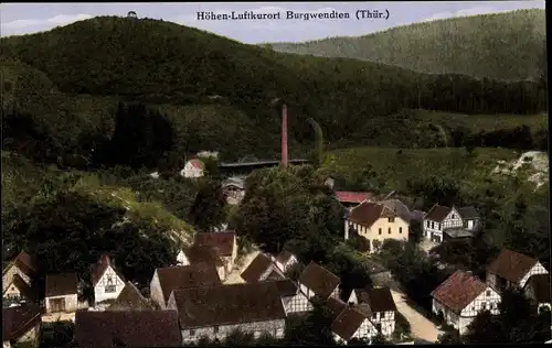 Ak Burgwenden Kölleda in Thüringen, Blick auf den Ort