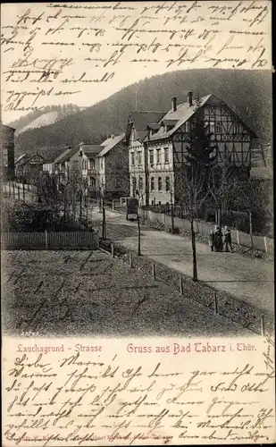 Ak Tabarz im Thüringer Wald, Lauchagrund-Straße