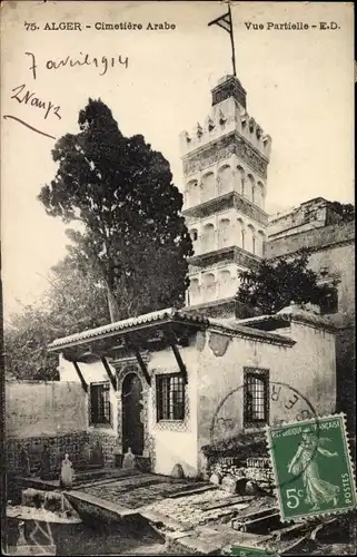Ak Algier Alger Algerien, Cimetiere Arabe