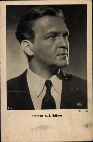 Ak Schauspieler Herbert A. E. Böhme, Portrait, Ross Verlag