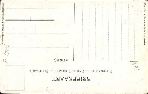 Künstler Ak Gerstenhauer, J. G., Dorfansicht, Windmühle, Wohnhäuser