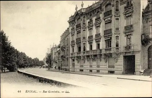 Ak Épinal Lothringen Vosges, Rue Gambetta