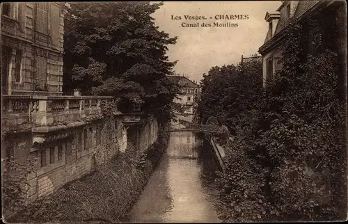 Ak Charmes Vosges, Canal des Moulins