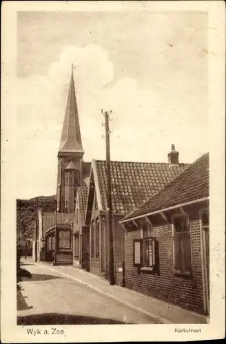 Ak Wijk aan Zee Beverwijk Nordholland Niederlande, Kerkstraat
