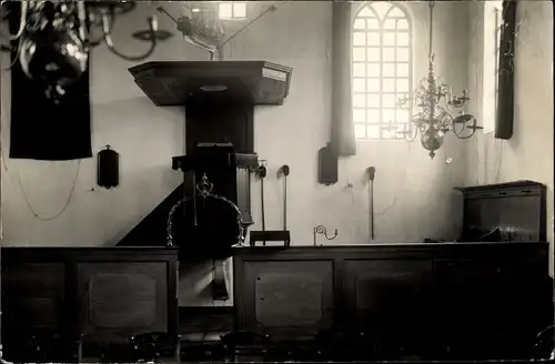 Foto Ak Krommenie Zaanstad Nordholland Niederlande, Innenansicht einer Kirche