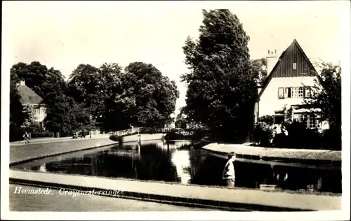 Ak Heemstede Nordholland Niederlande, Kanal, Partie im Ort