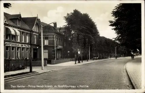Ak Den Helder Nordholland Niederlande, Prins Hendriklaan, Hoofdbureau van Politie