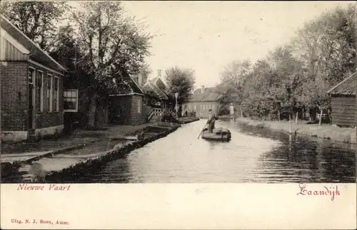 Ak Zaandijk Nordholland, Nieuwe Vaart