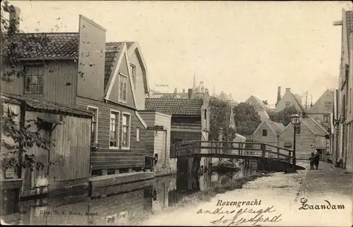 Ak Zaandam Zaanstad Nordholland, Rozengracht