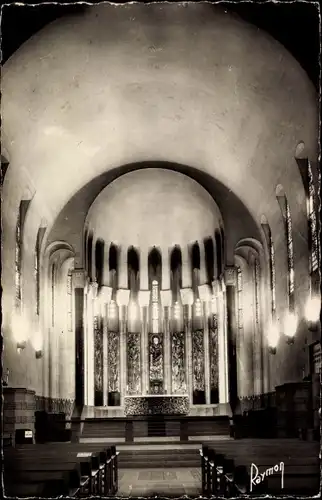 Ak Paris XVII., Eglise Sainte Odile, interieur