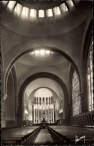 Ak Paris XVII., Eglise Sainte Odile, la Nef, interieur