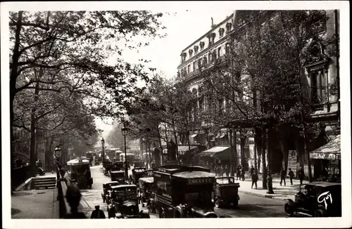 Ak Paris VIII, Paris et ses Merveilles, Les Boulevards, Autos