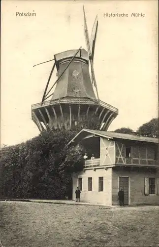 Ak Potsdam, historische Windmühle